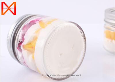 210ml 280ml Small Glass Canning Jars Cylinder Shaped Cork Lid Strong Hardness
