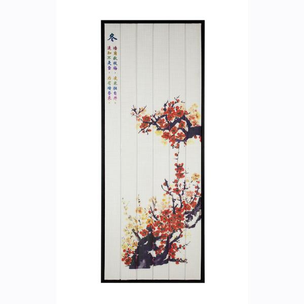 Washable Winter Ribbon Painting 29 X 13 Inch Size Easy To Hang With Outer Frame