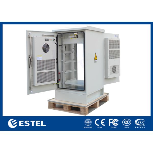 20U Outdoor Telecommunication Enclosure Galvanized Steel Outdoor Equipment Enclosures