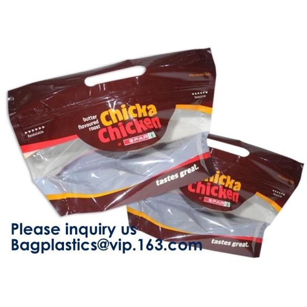 Chicken Plastic Packaging Pouch Bag,Custom Printed Rotisserie Chicken Bags Roast Chicken Packaging Bag, Bagease, Bagplas