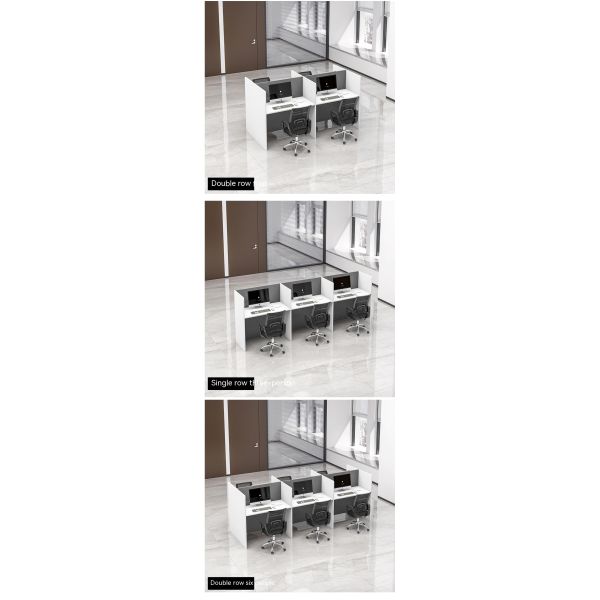 Modern Private Space Office Furniture Workstation with Extendable Desk and Chair Sets