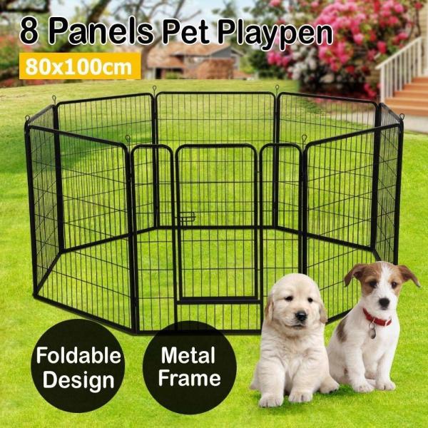 Modular Outdoor Metal Dog Kennel Heavy Duty Large Exercise Pet Playpen