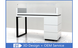 Durable Metal Wood Jewelry Display Cases With Locks / Acrylic Logo