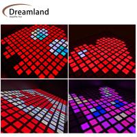 Plancher de jeux actifs à LED 30x30cm Plancher de jeux de saut à LED Système de jeu actif