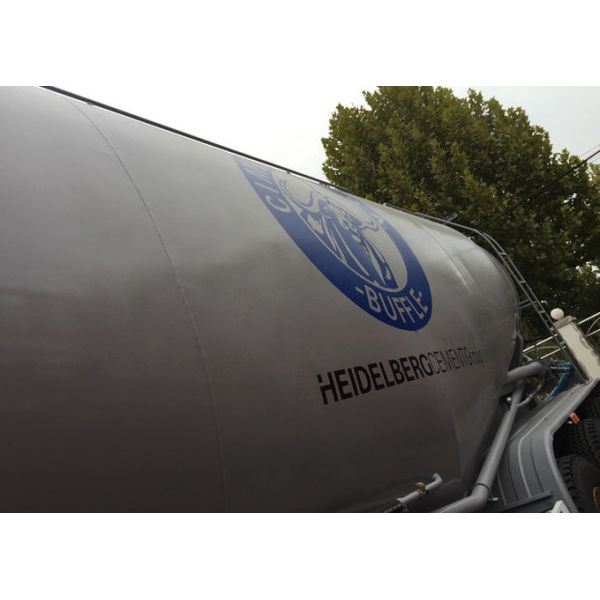 3 Fuwa Axles Concrete Mixer Semi Trailer / Bulk Cement Trailer 50-60 Cbm