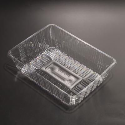 Disposable Rectangular Plastic Food Tray Eco Friendly For Bakery Shop