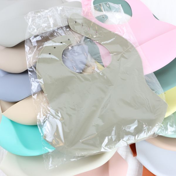 Персонализированный Bib младенца силикона прочный для питаться малыша младенца