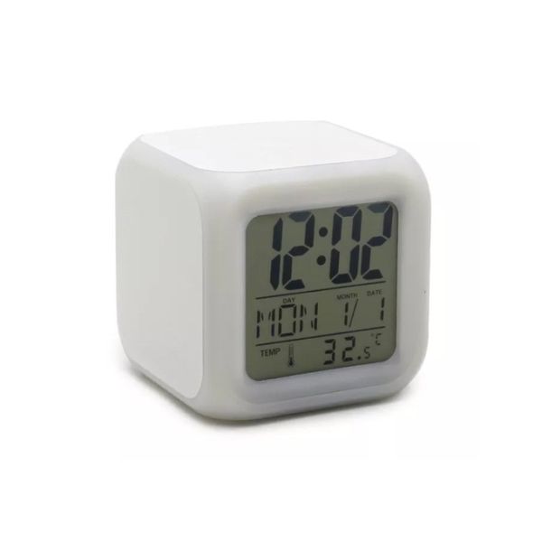 Digital Display Sublimation Clock Blanks With 4 Sides Printing Perfect For Night Light Customization