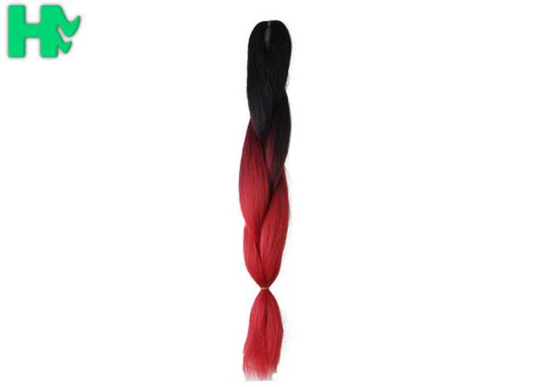 22 Inches Long Synthetic Hair Pieces Black And Orange Fashion Women Hair