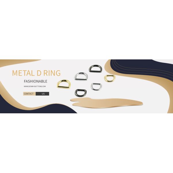 Anillo en D sin plomo libre del metal del níquel de plata