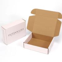 Boîte postale en carton ondulé pliable, logo personnalisé Kraft, emballage de commerce électronique, expédition, boîte postale