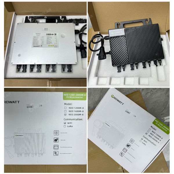 3 phase hybrid solar inverter for home Growatt 800w 2400w 3000w micro inverters solar