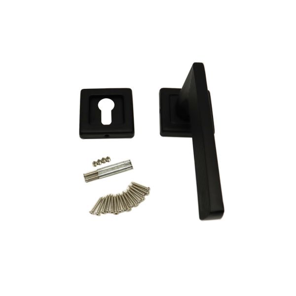Accessories PVC Steel Door Handles for Bathroom Bedroom Apartment-Modern Design