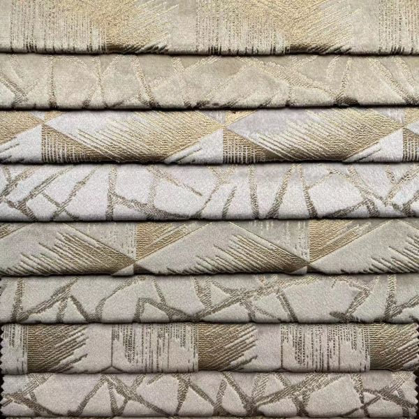 Upholstery Foil Cloth Material Metallic Foil Fabric Living Room Furniture Sofa Textile