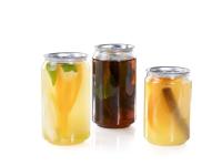 Bouteilles de boissons en plastique en PET de qualité alimentaire de 300 ml OEM avec couvercle