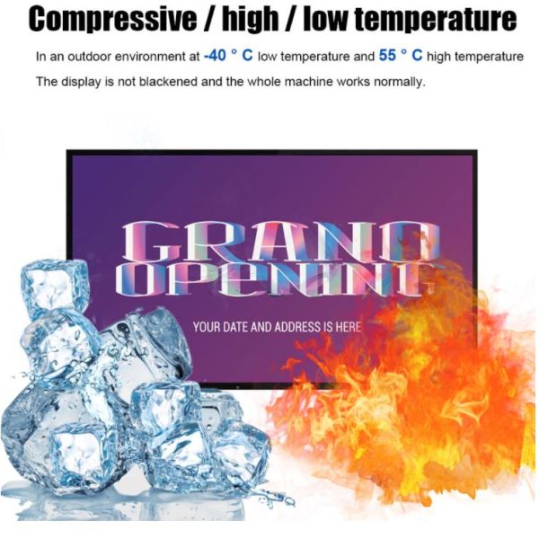 Outdoor Digital Signage Display Sunlight Readable 1000 2000 3000nits Advertising Players