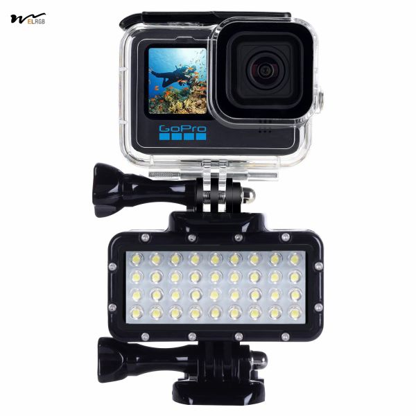 Waterproof LED Video Light High Power Dimmable Fill Night Light for Diving Underwater