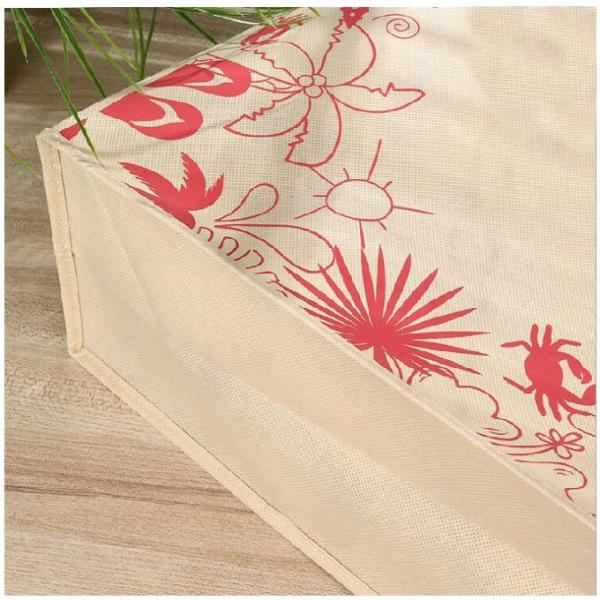 Custom Printed Non Woven Reusable Bags Eco Friendly Grocery Tote Promotional