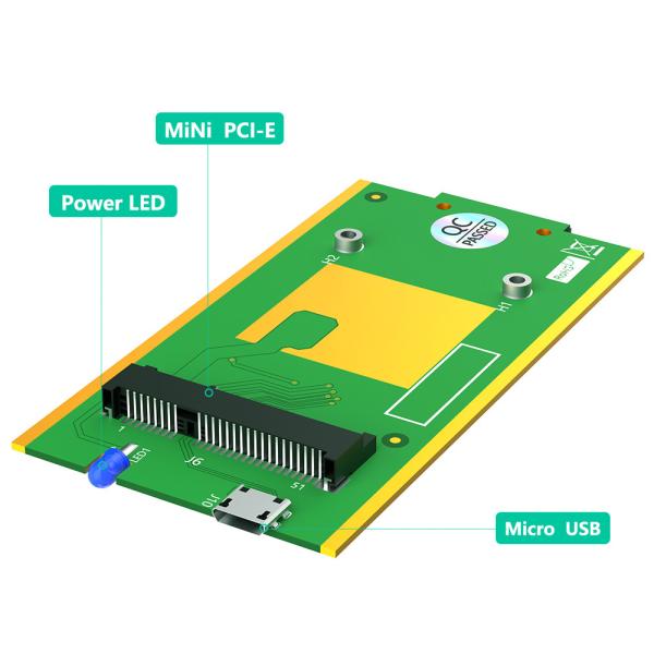 Mini adaptateur PCI-E vers USB avec fente pour carte SIM pour le module WWAN/LTE