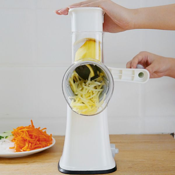 Multifunctional 5 in 1 Vegetable Chopper Slicer with Rotary Drum Type Grater Shredder