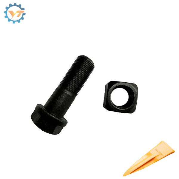Bolhas e porcas de trilha para escavadeira Calçado de trilha Metric Bolto e porca M16 M18 M20