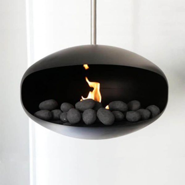 23.6 Inch Bio Ethanol Fire Pit Height 700mm Liquid Fuel Fireplace