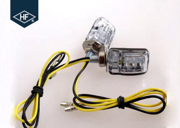 Hyosung 2W LED Motorcycle Blinkers , Chopper Small Motorcycle Turn Signals