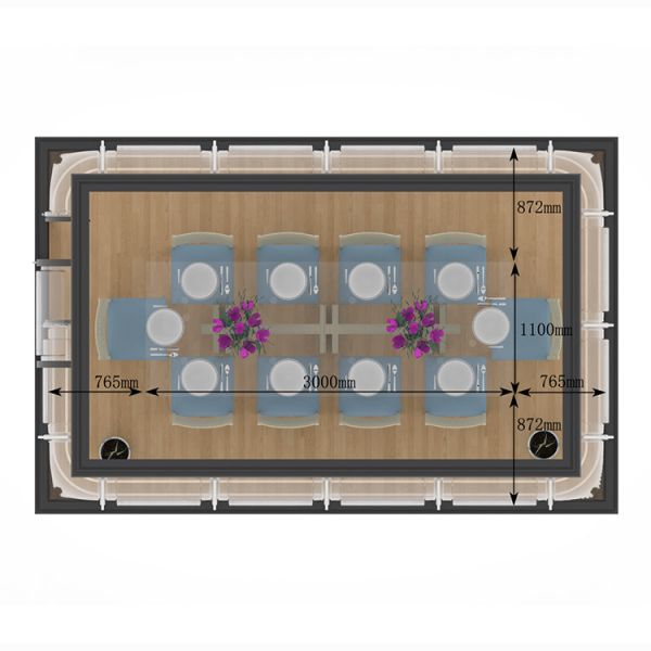 ROSH High Toughness ROSH Dining Bubble Quick Installation REACH Compliant
