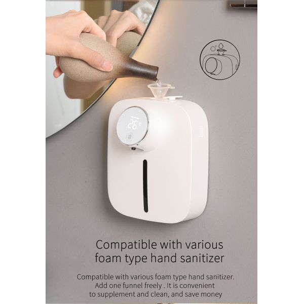 Rechargeable 320ml Automatic Soap Dispensers Wall Mounted Hand Wash
