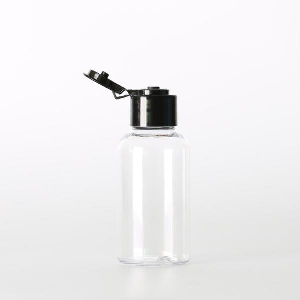 Renversez la couleur transparente essentielle de la bouteille 50ml d'huile de chapeau supérieur pour le conteneur de soins de la peau