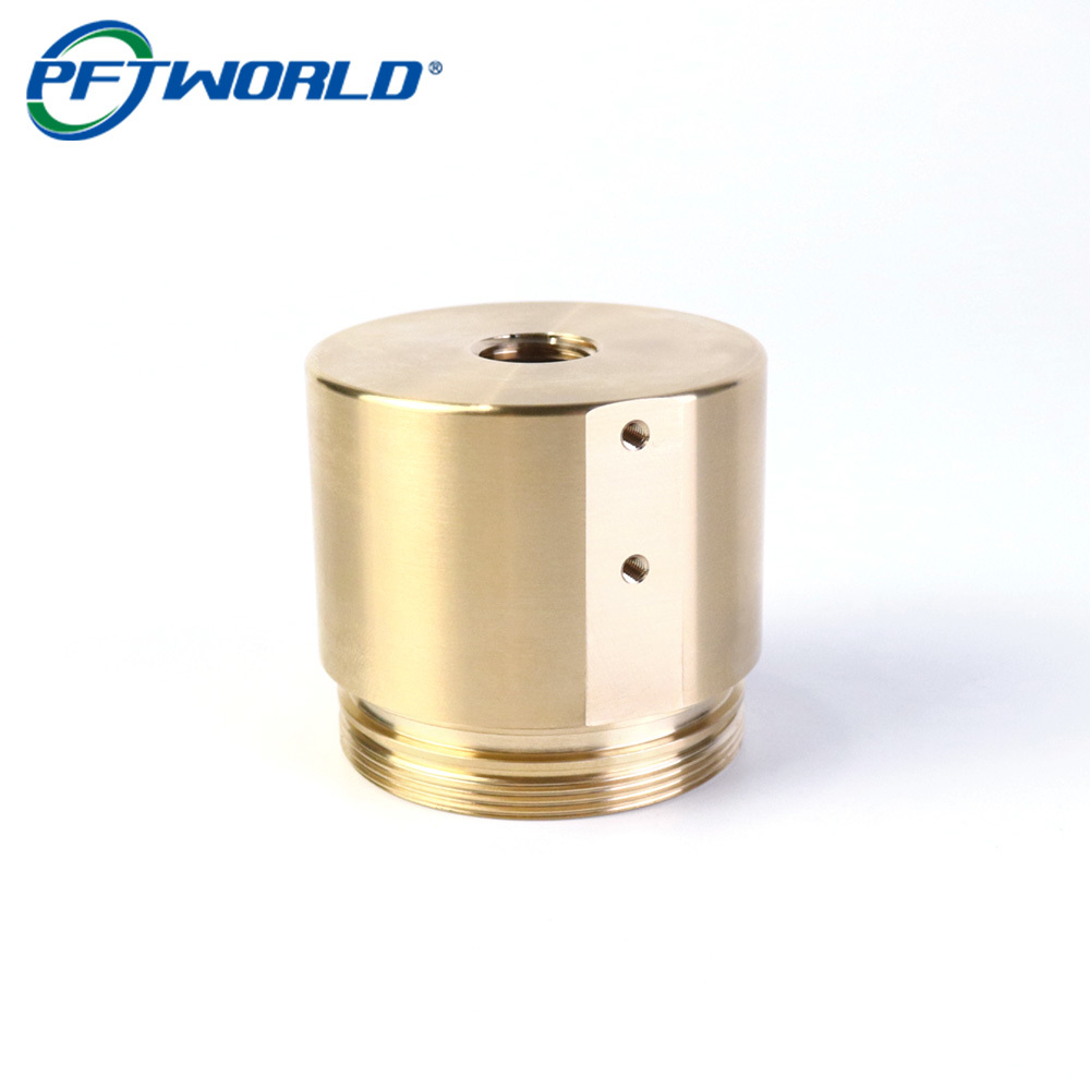 Custom CNC Brass Threaded Sleeve Precision Turning Parts with H59 Brass Material and ±0.01mm Tolerance