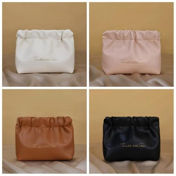 Custom logo Makeup Bag Travel Supplies toiletry pouch Lipstick Storage pouch Earphone Jewelry Leaf Spring Bag Mini Cosmetic Bag womens handbag