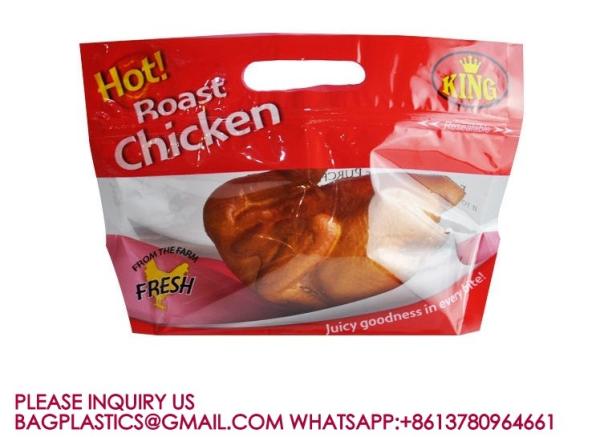 Plastic Food Delivery Bags rotisserie chicken bags, Chicken package, chicken pouch bags