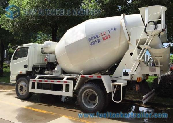 4 x 2 Mini Concrete Mixer Pump Truck Manual Control  3 Cubic Meter For ​Powerful Powertrain