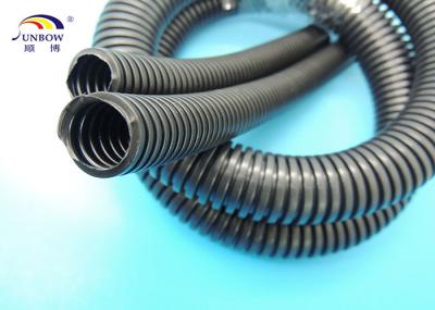 Flexible plastic corrugated tube , Open type corrugated plastic pipes multi color