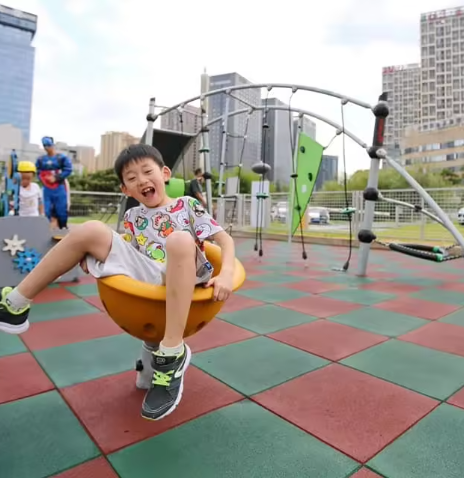 500×500mm Eco-Friendly EPDM Rubber Playground Tiles (-40°C~100°C) Outdoor Playgrounds
