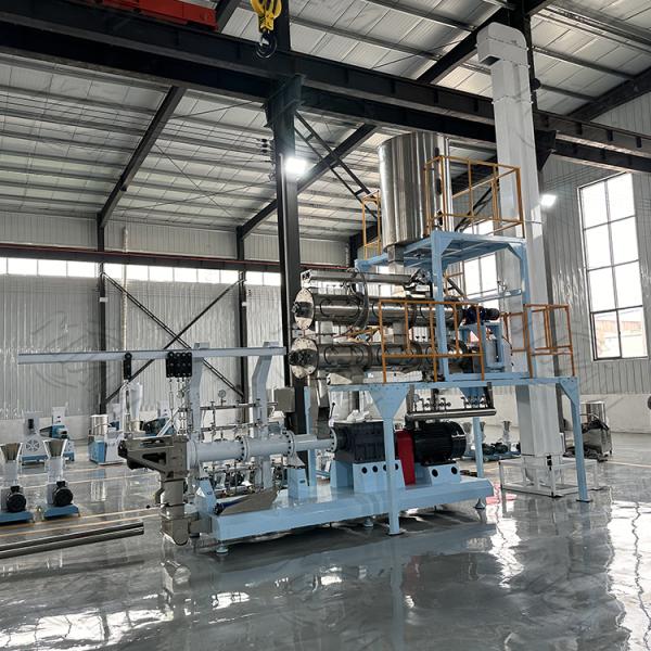Double machine d'extrudeuse d'aliment pour animaux familiers de vis, équipement industriel d'aliments pour chiens