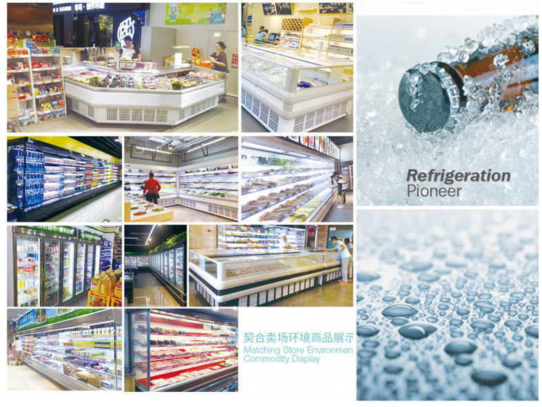 замораживатель рефрижерации шкафа замораживателя супермаркета 1500L коммерчески