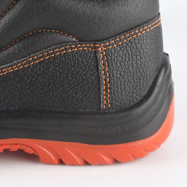 Chaussures en cuir authentique pour hommes en acier à orteils / en acier à plaques chaussures d'hiver résistantes au glissement