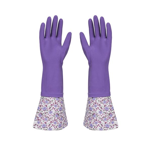 Перчатки дополнительного длинного рукава Дишвашинг кухни резиновые для работы домочадца