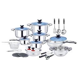 Combination Cookware Set Stainless Steel Kitchen Soup Cooking Pot Non Stick Frying Pan