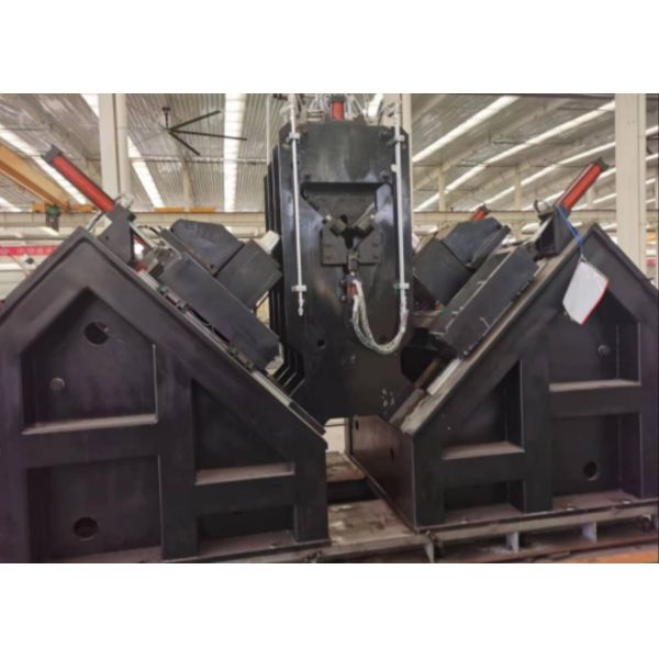 9 Axes CNC Angle Line Machine For Drilling Stamping Of Large Dimension Angle Steel Up To 14m Length