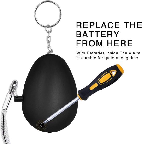 140DB Personal Security Alarm Keychain with LED Lights From China Factory