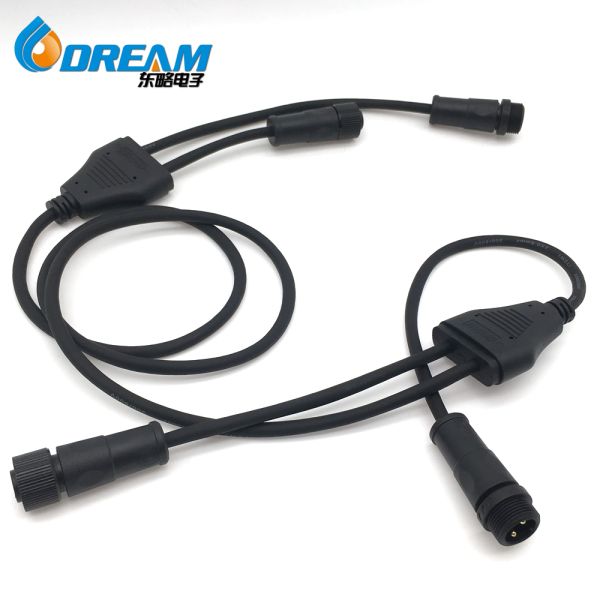 Y-кабель Y-серия соединитель шнурки расширение кабеля DIY мужской женский электрический соединитель