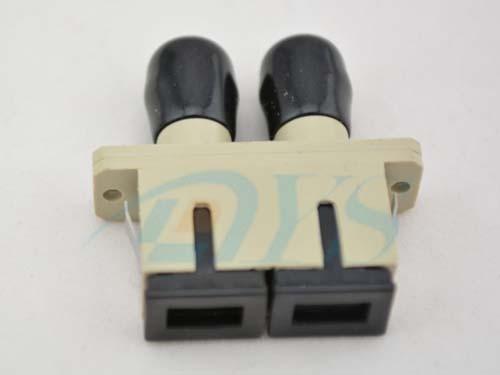 1 / 2 Core Plastic Metal Optical Fiber Patch Cord , Green Optical Fiber Cable Adapter