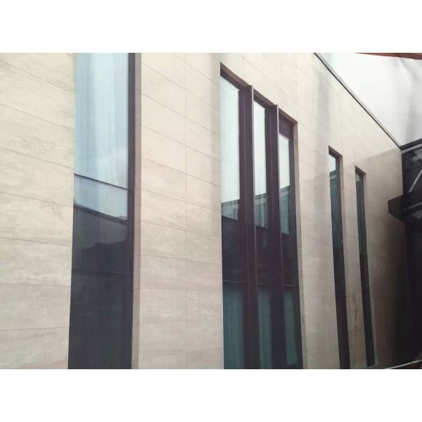 Losa de mármol natural beige de la teja de Omán para la renovación de la hospitalidad