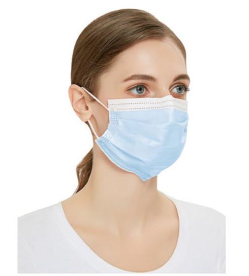 S&J Secure+ Disposable Face Mask in Lavender Medical Grade ASTM F2100 LEVEL1 Extended Coverage Secure Fit 4 Pleats Double Wire