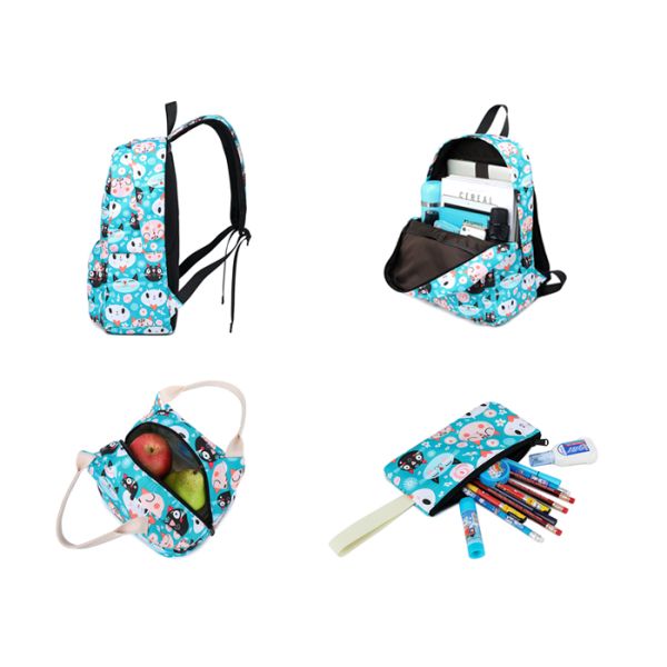 Plenty Capacity 3pcs School Bag for Boys Kids School Backpack With Lunch Bag