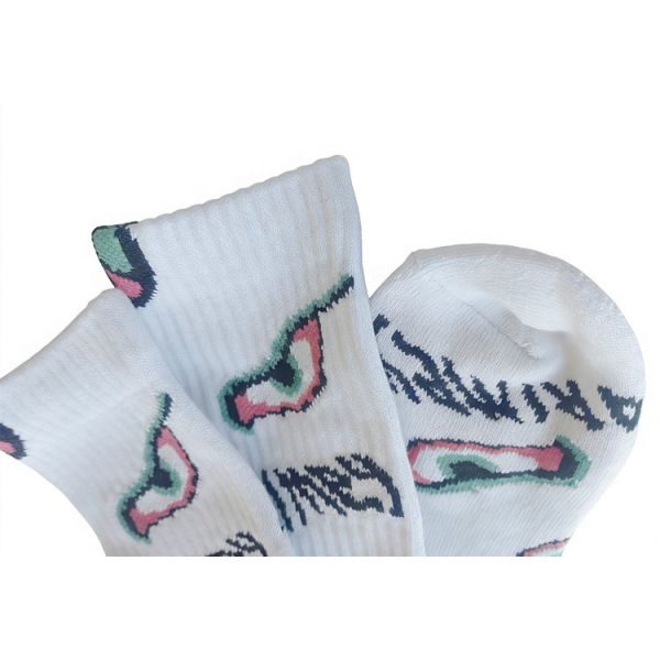 Sporty SOCKS for men and women made from cotton polyester and spandex blend designed for daily life and sports with jacquard technology pattern