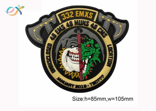 Garment Repair PVC Rubber Patch Animal Clothing Logo Badge 3D Design